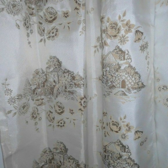 Vtg Fiberglass Curtains Raised Velvet 46 x 78 - Picture 6 of 12